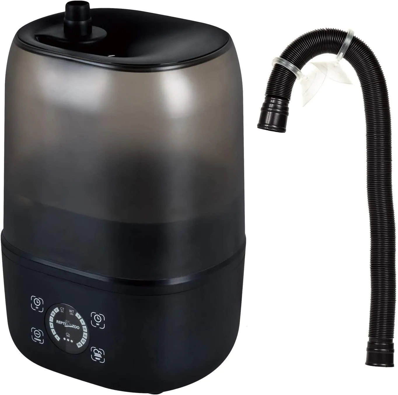 4L Reptile Fogger Mister for Reptile Terrariums， Humidifier Digital Tank Timing Terrarium Humidifier Smart Touch Screen Mister TF03