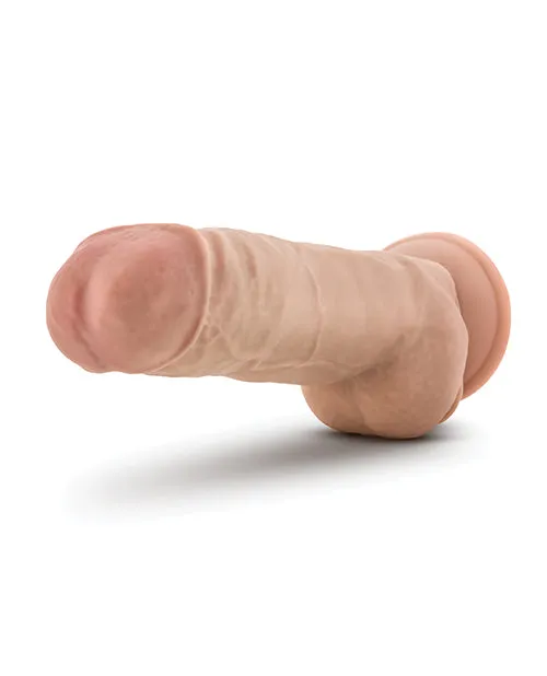 Blush Au Natural 10" Big Boy Realistic Dildo with Balls - Vanilla