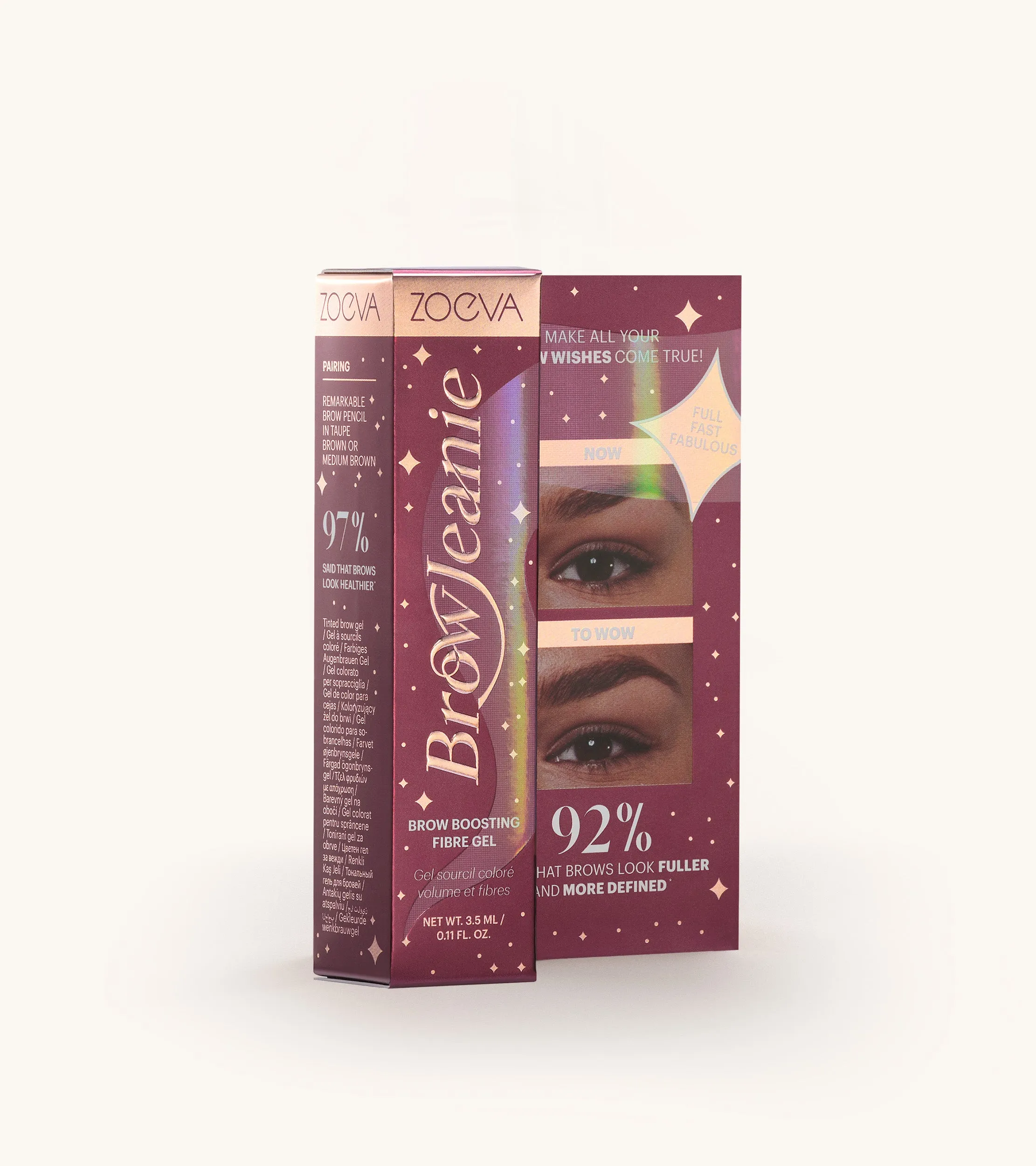 Brow Jeanie Boosting Fibre Gel (Taupe Brown)