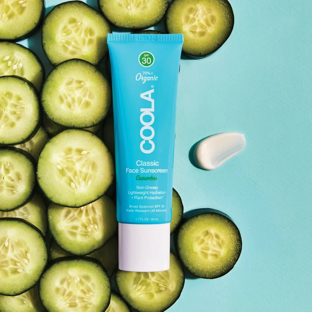 Coola Organic Cucumber Face Sunscreen Lotion- SPF 30