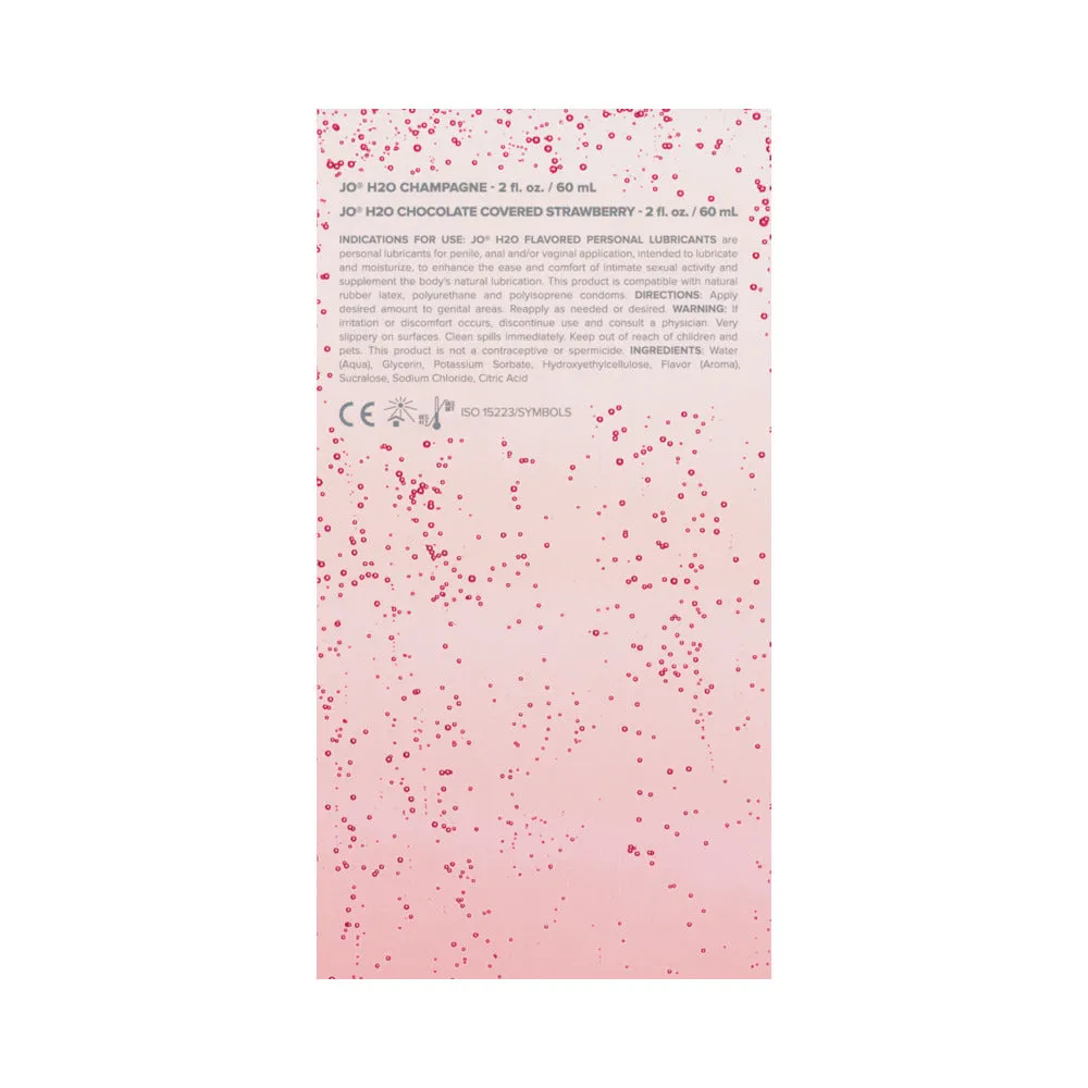 JO Sweet & Bubbly Pleasure Set Flavored Water-Based Lubricant 2-Pack